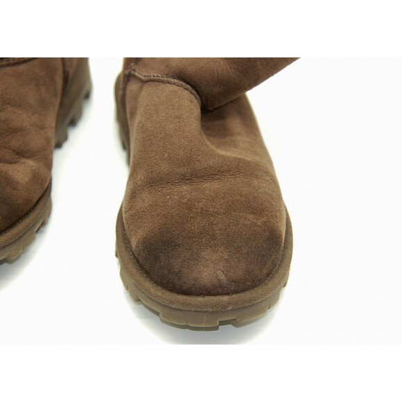 Auth UGG essential short 5835 Chocolate Mouton - Women's Boots - Picture 3 of 12